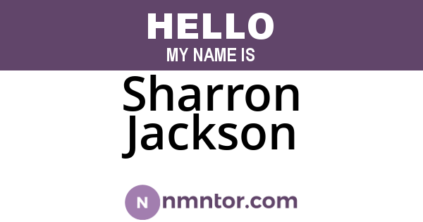 Sharron Jackson