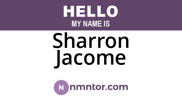 Sharron Jacome