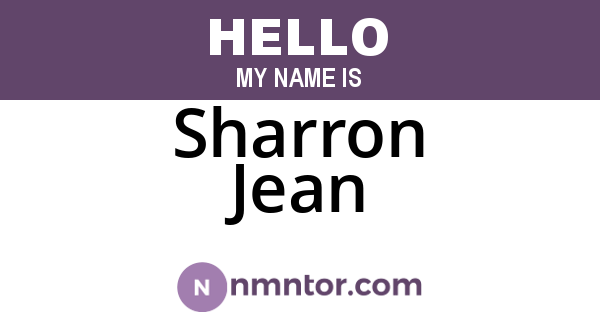 Sharron Jean
