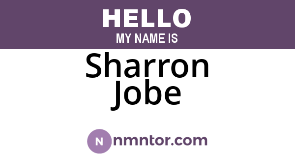 Sharron Jobe