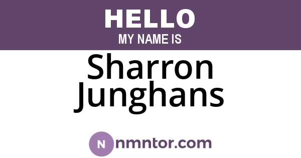 Sharron Junghans