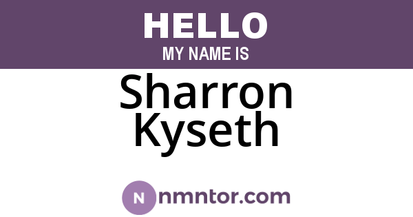 Sharron Kyseth