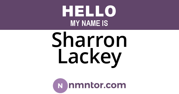 Sharron Lackey