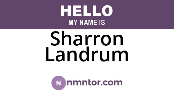 Sharron Landrum