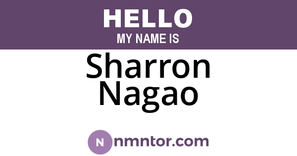 Sharron Nagao