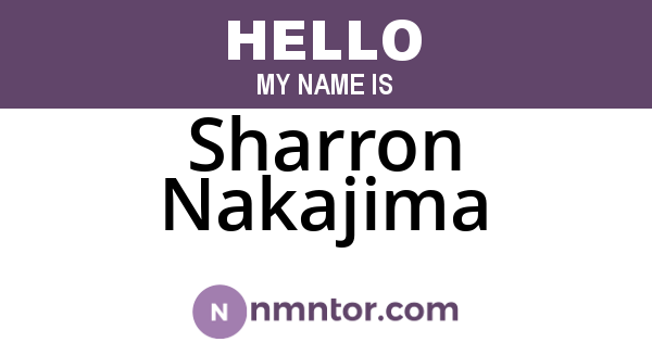 Sharron Nakajima