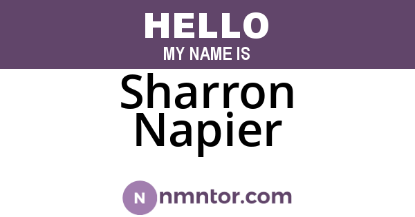 Sharron Napier