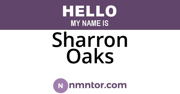 Sharron Oaks