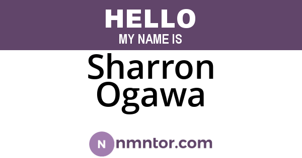 Sharron Ogawa