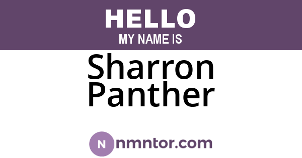 Sharron Panther