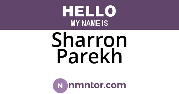 Sharron Parekh