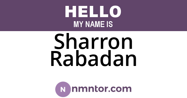 Sharron Rabadan