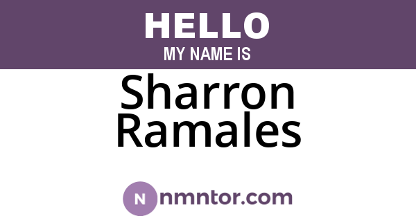 Sharron Ramales
