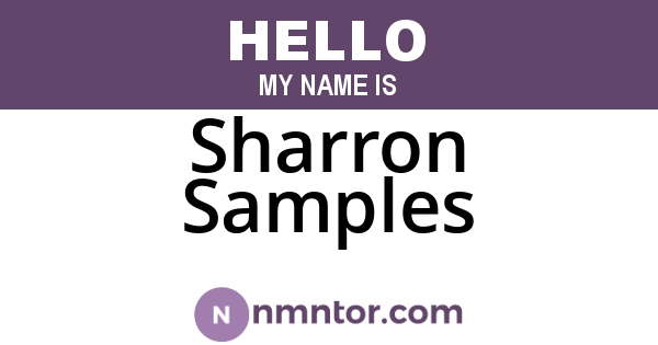 Sharron Samples