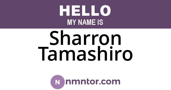 Sharron Tamashiro