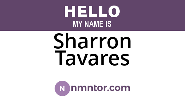 Sharron Tavares