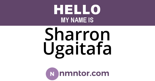 Sharron Ugaitafa