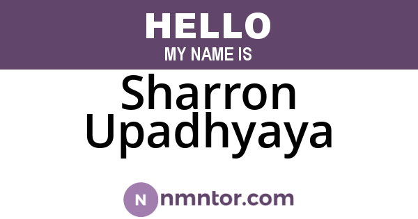 Sharron Upadhyaya