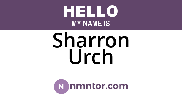 Sharron Urch