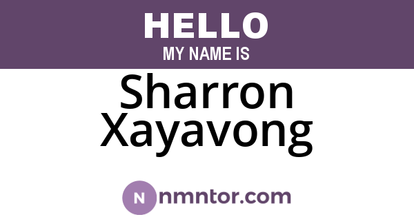 Sharron Xayavong