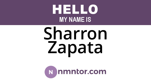 Sharron Zapata