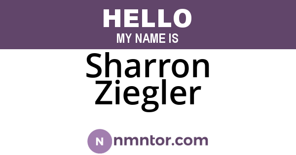 Sharron Ziegler