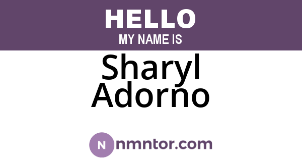 Sharyl Adorno