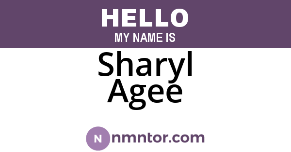 Sharyl Agee