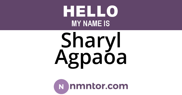 Sharyl Agpaoa