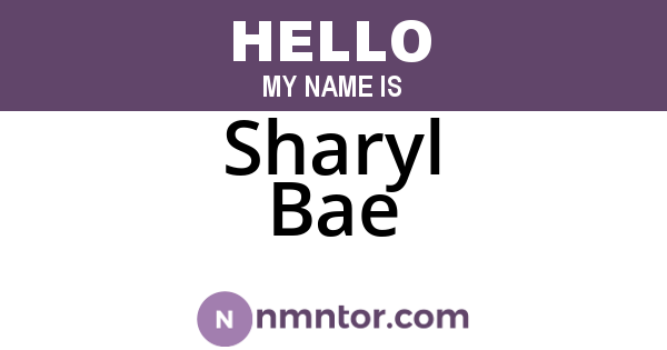 Sharyl Bae