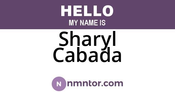Sharyl Cabada