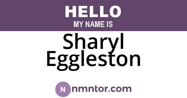 Sharyl Eggleston