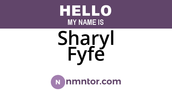 Sharyl Fyfe