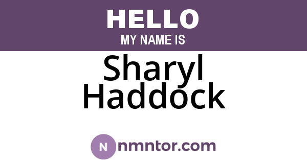 Sharyl Haddock
