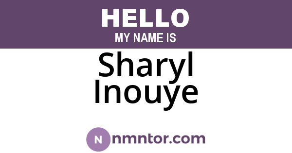Sharyl Inouye