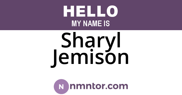 Sharyl Jemison