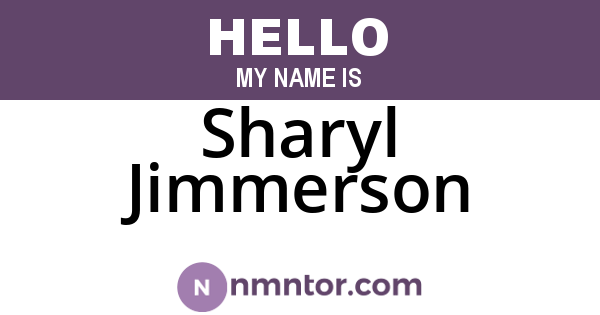 Sharyl Jimmerson
