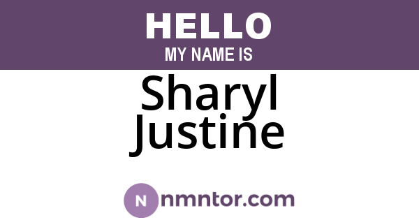 Sharyl Justine