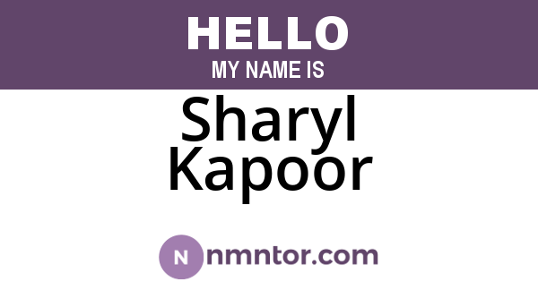 Sharyl Kapoor