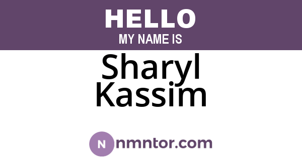 Sharyl Kassim