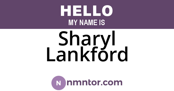 Sharyl Lankford