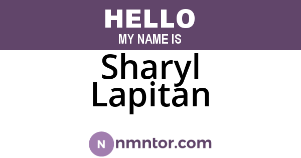 Sharyl Lapitan