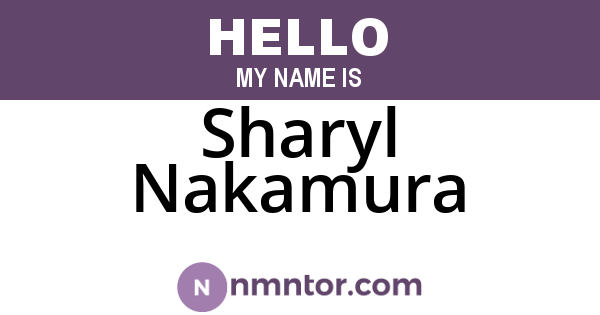 Sharyl Nakamura