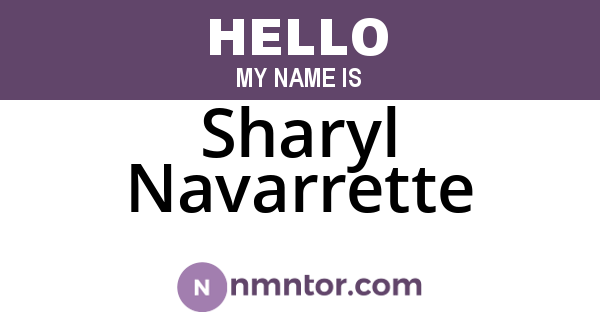 Sharyl Navarrette