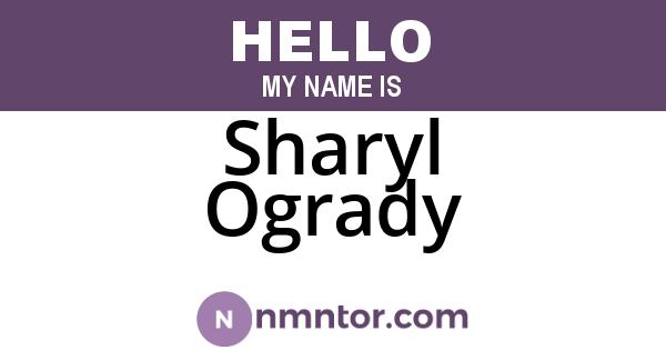 Sharyl Ogrady