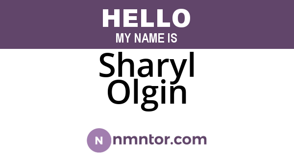 Sharyl Olgin