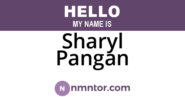 Sharyl Pangan