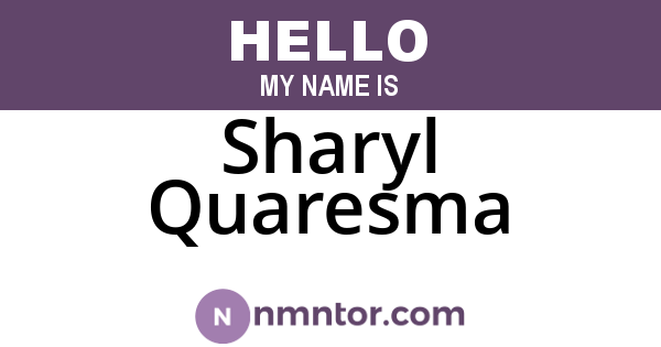 Sharyl Quaresma