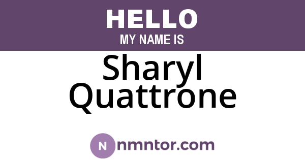 Sharyl Quattrone