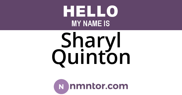 Sharyl Quinton